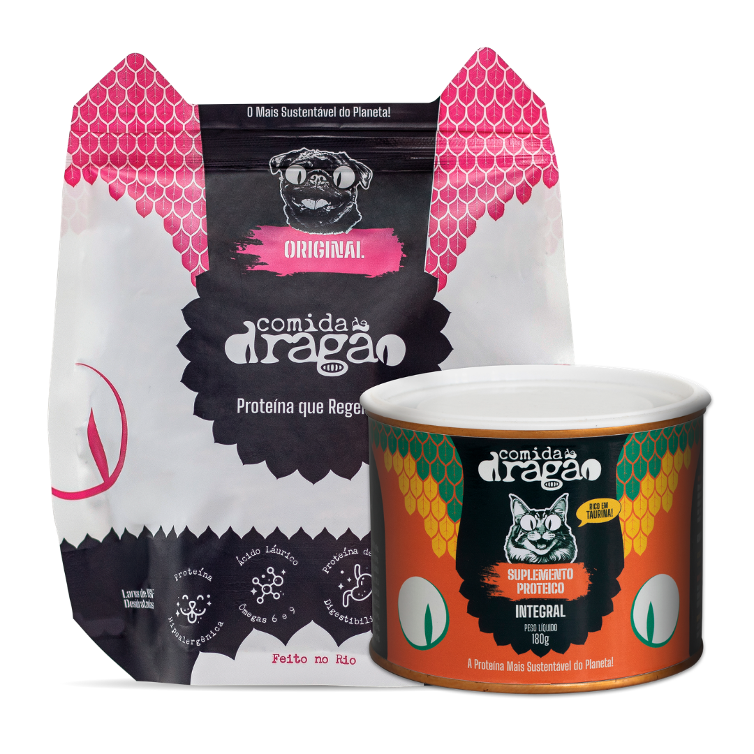 Kit Comida de Dragão para Gatos