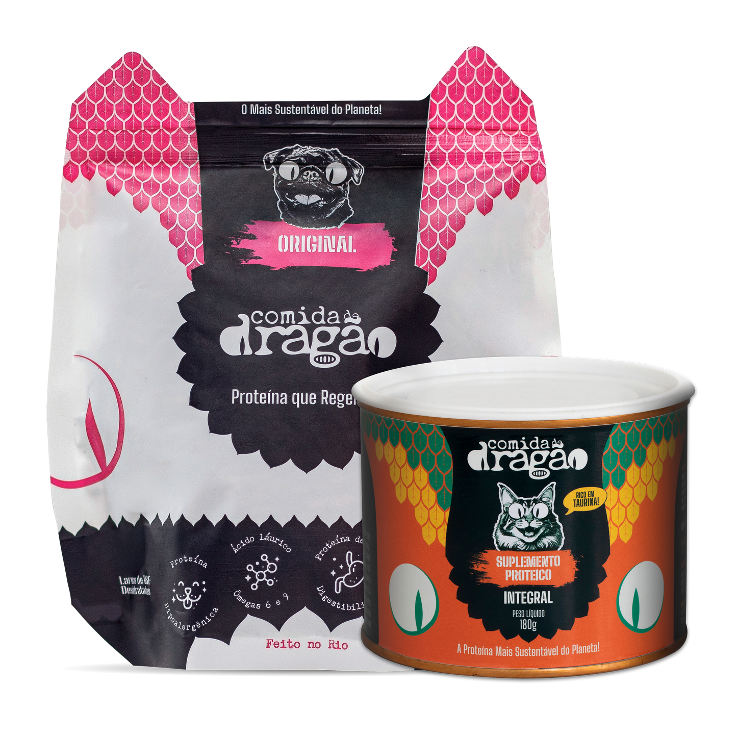 Kit Comida de Dragão para Gatos